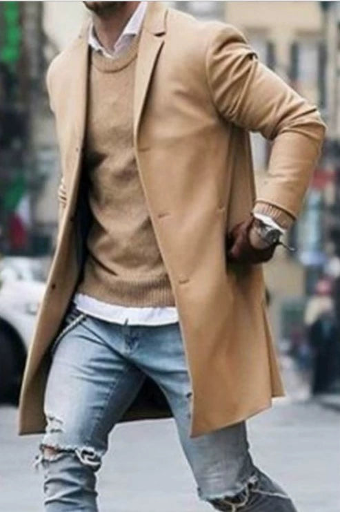 Men's Autumn Windbreaker Jacket - Lightweight Overcoat Coat for Fall Hiking & Casual Wear