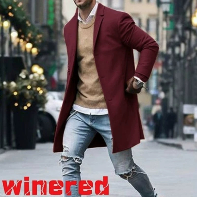 Men's Autumn Windbreaker Jacket - Lightweight Overcoat Coat for Fall Hiking & Casual Wear