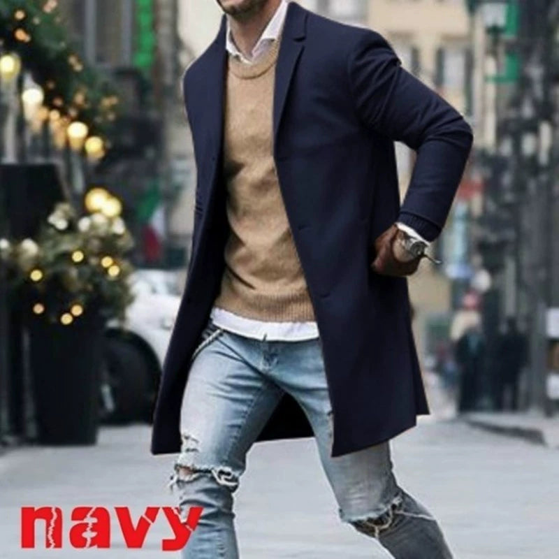 Men's Autumn Windbreaker Jacket - Lightweight Overcoat Coat for Fall Hiking & Casual Wear