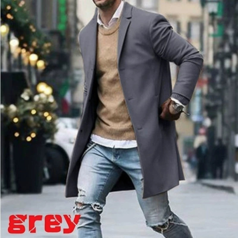 Men's Autumn Windbreaker Jacket - Lightweight Overcoat Coat for Fall Hiking & Casual Wear