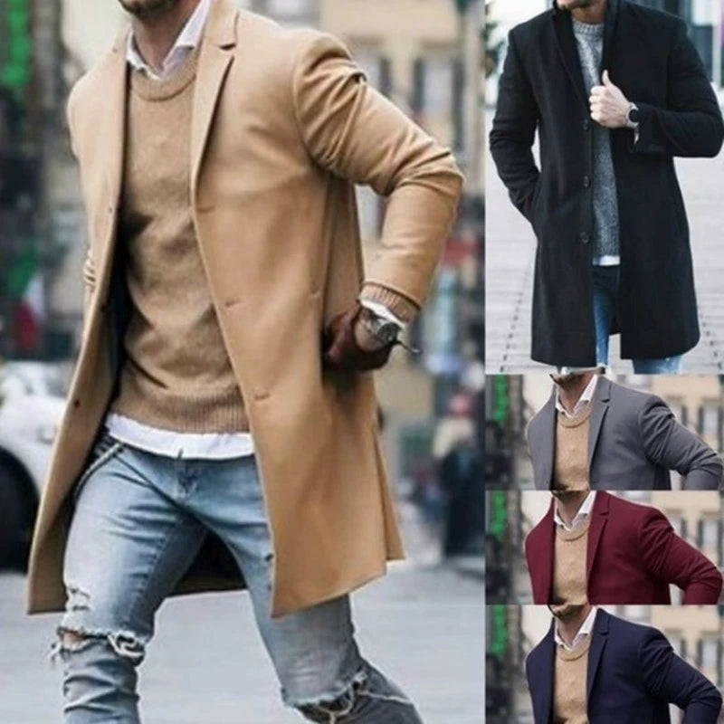 Men's Autumn Windbreaker Jacket - Lightweight Overcoat Coat for Fall Hiking & Casual Wear