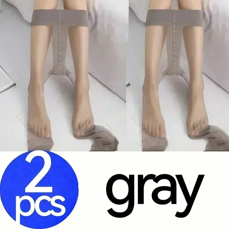 1/4 Pairs Women's Ultra Thin Tear Resistant Pantyhose Anti-Hook Sheer Tights Skin/Black