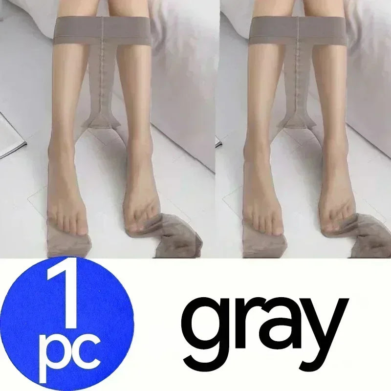 1/4 Pairs Women's Ultra Thin Tear Resistant Pantyhose Anti-Hook Sheer Tights Skin/Black