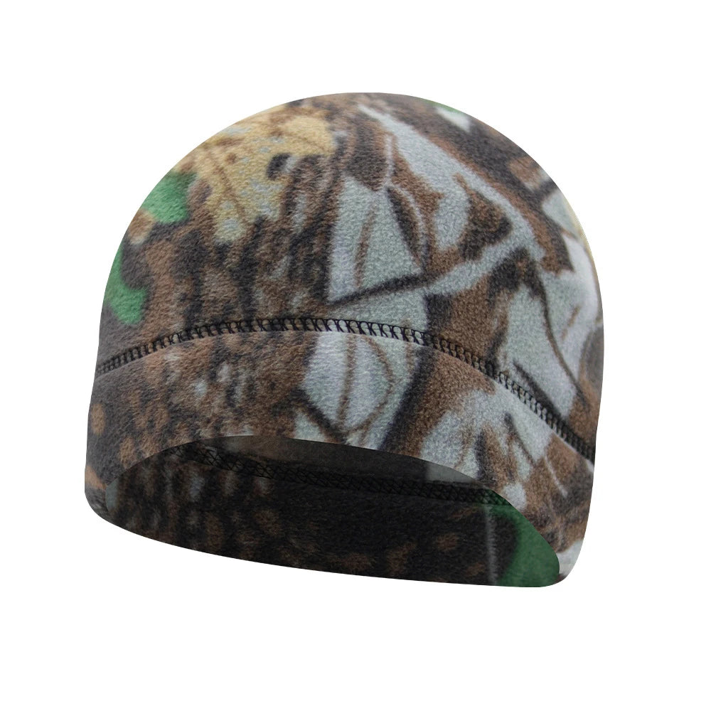 Winter Fleece Helmet Liner Beanie Men Women Thermal Cycling Ski Hiking Running