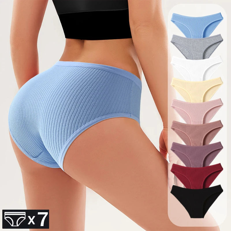 3 Pack Plus Size Seamless Cotton Panties Women - Breathable Large Size No Show Briefs Soft Comfortable Underwear