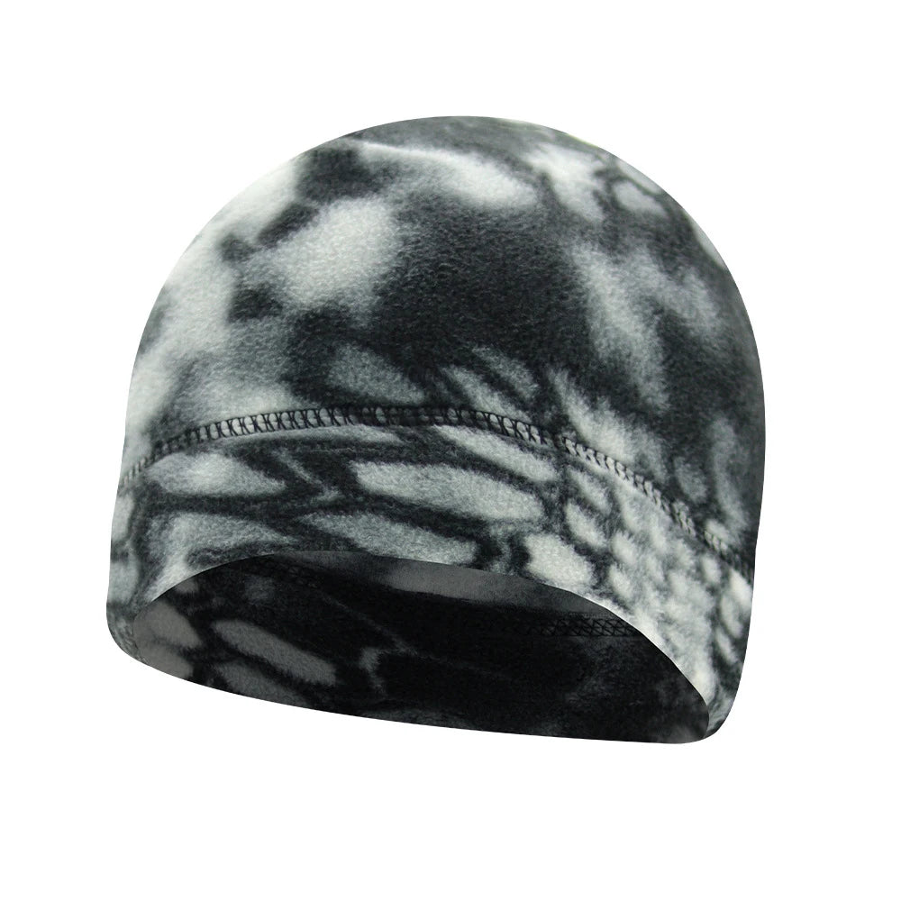 Winter Fleece Helmet Liner Beanie Men Women Thermal Cycling Ski Hiking Running