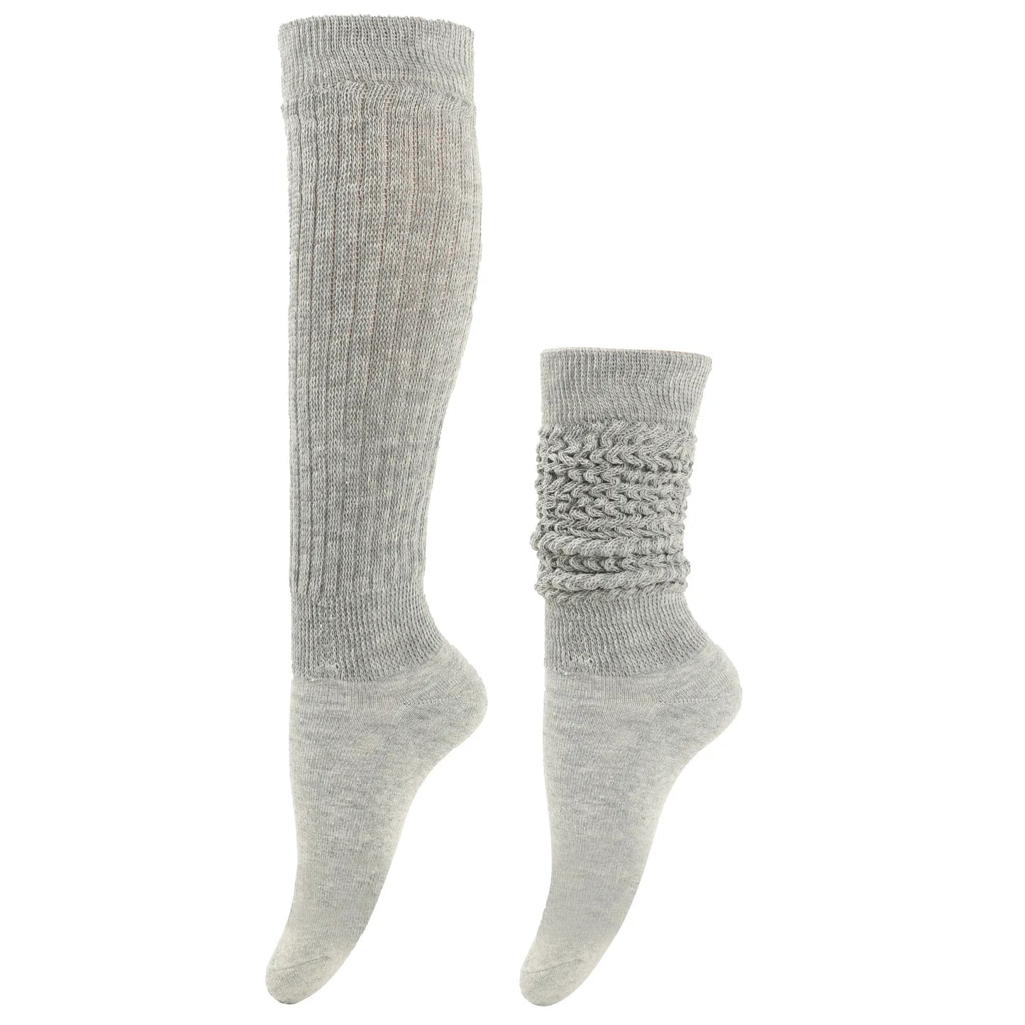 Women's Thick Thermal Knee High Slouch Socks Knit Solid Color Winter Warm Loose