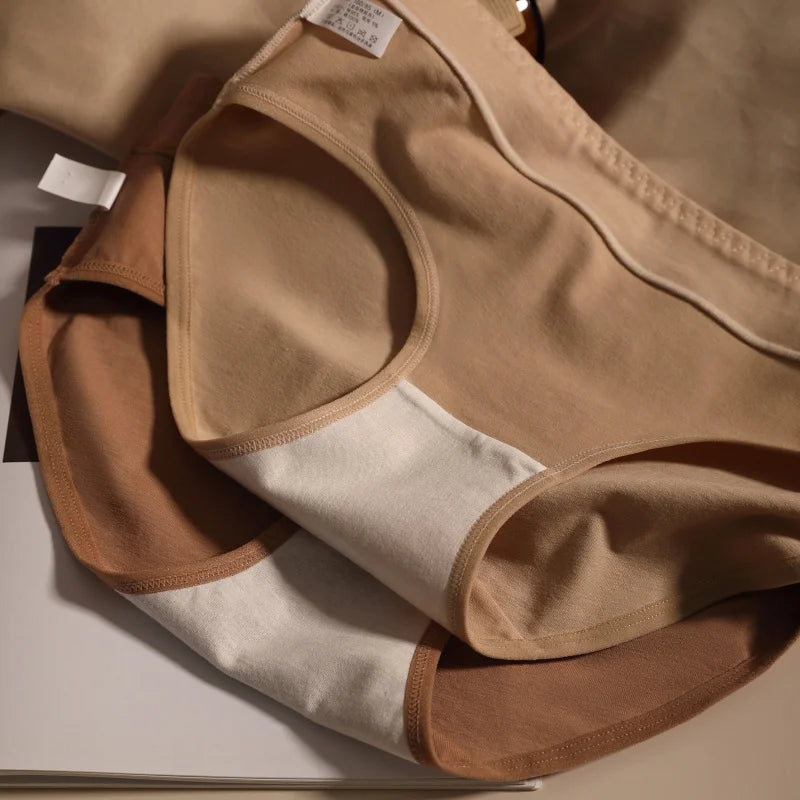 3PCS/set Fashion Seamless Women Panties Underpanties Sports Soft Female Underwear Large Size Sexy Pure Cotton Women's Intimates