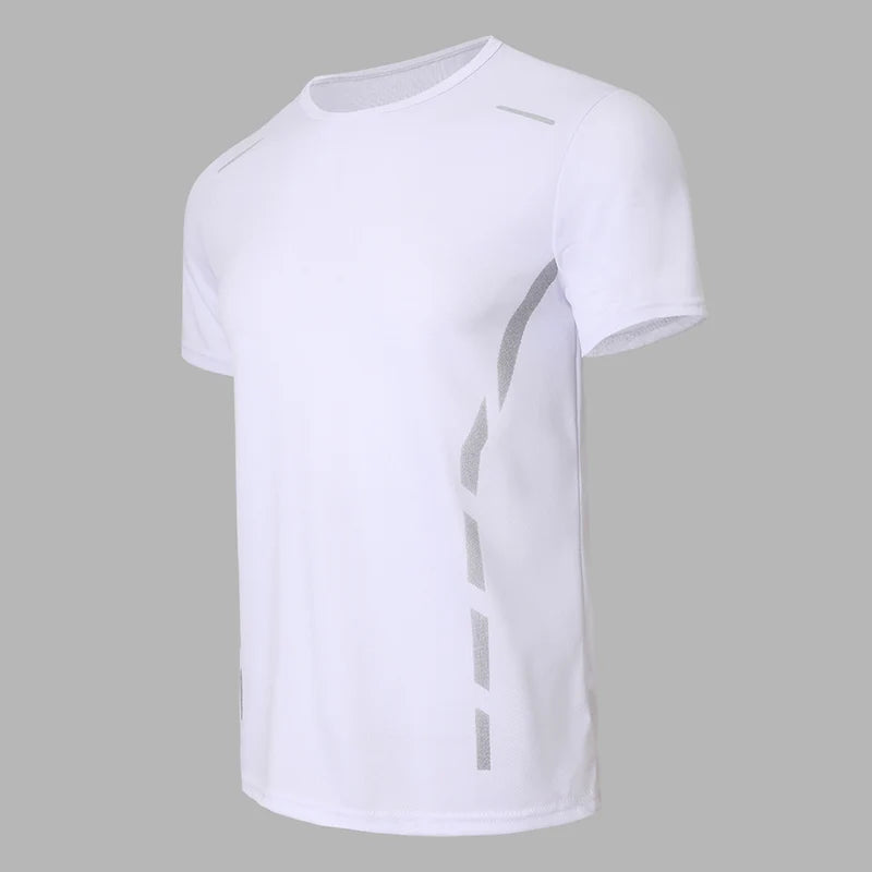 Men's Quick-Dry Short Sleeve T-Shirt – Summer Loose Fit Breathable Athletic Tee for Gym, Running & Casual Wear – 1/4 Pack
