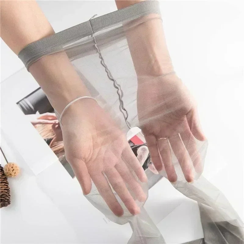 1/4 Pairs Women's Ultra Thin Tear Resistant Pantyhose Anti-Hook Sheer Tights Skin/Black