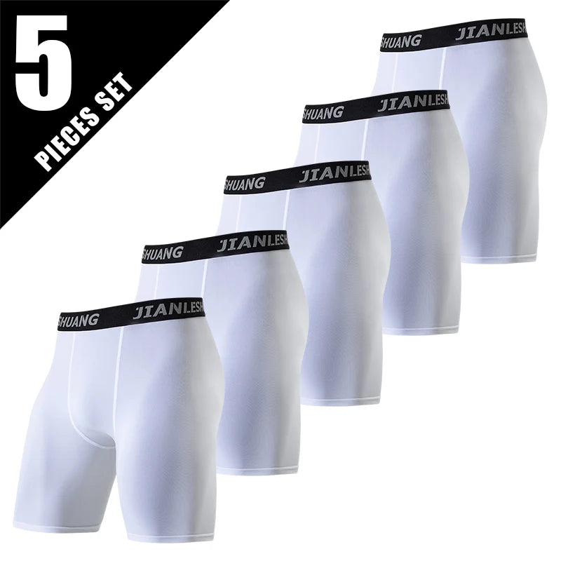 Men's Sports Long Boxer Shorts Pack – Running Basketball Training Underwear Multi-Size