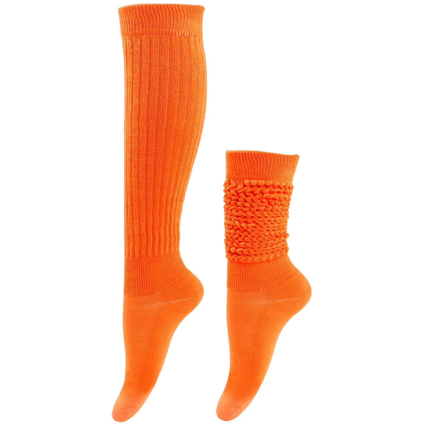 Women's Thick Thermal Knee High Slouch Socks Knit Solid Color Winter Warm Loose