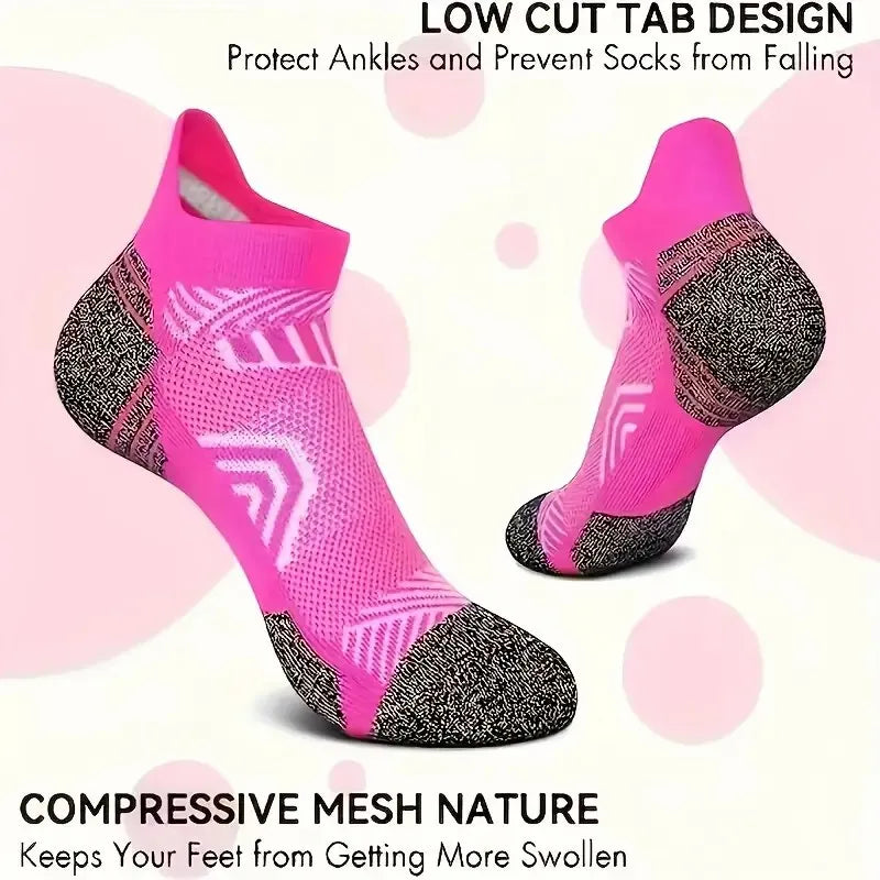 5/10 Pairs Unisex Striped Sports Socks Breathable Sweat-Absorbing Running Basketball Crew
