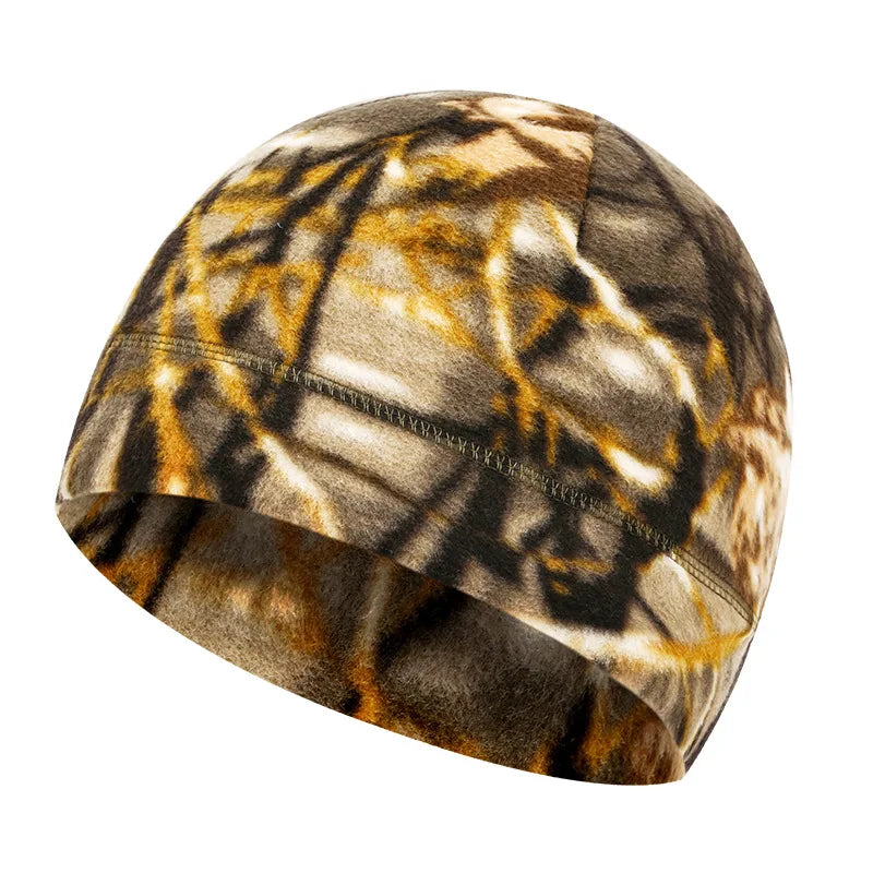 Winter Fleece Helmet Liner Beanie Men Women Thermal Cycling Ski Hiking Running