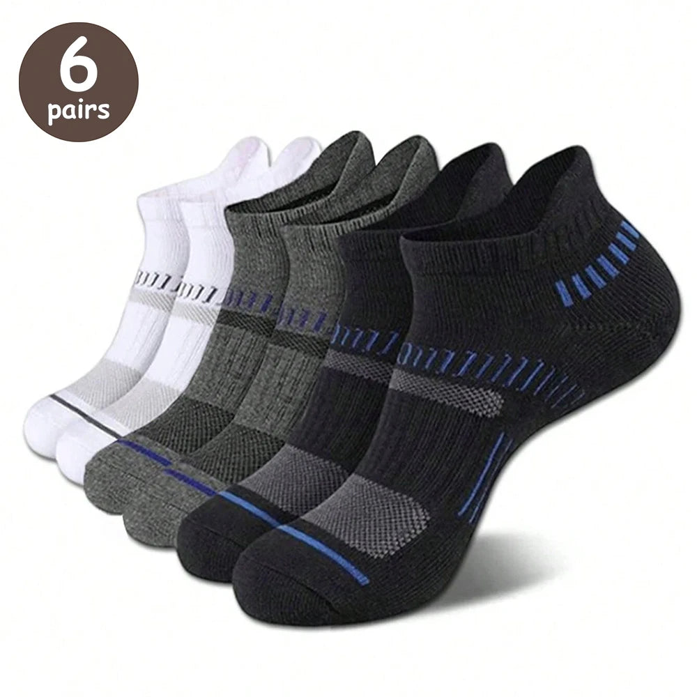 6/12 Pairs Men's Colorful Low-Cut Ankle Socks - Soft Breathable Cotton Blend Casual & Business Short Socks - Black, White & Fashion Colors
(~110 characters – perfect for Google